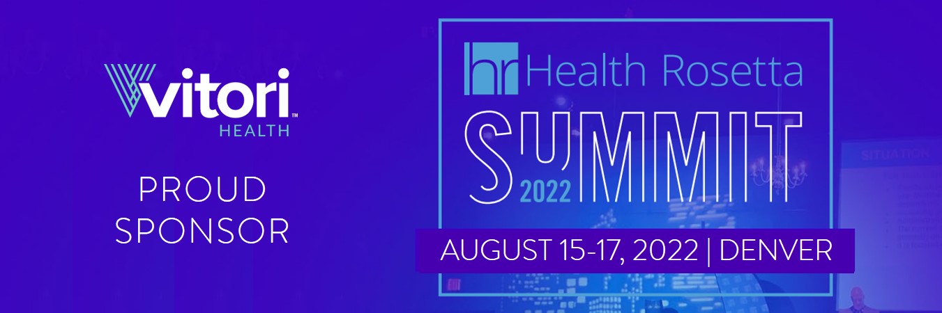 Health Rosetta Summit 2022 Denver Vitori Health Sponsorship